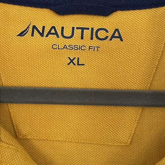 Men’s XL XLarge Nautica Gold Mustard Yellow Long Sleeve Shirt - Picture 3 of 6